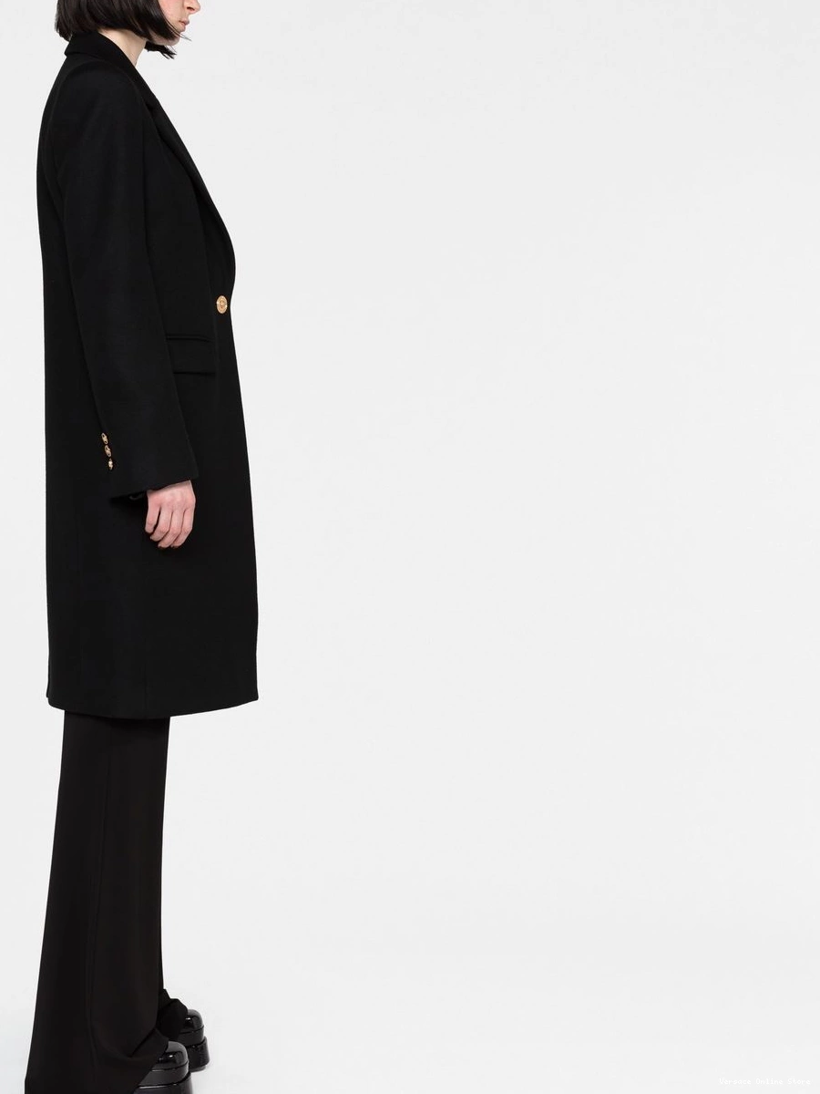 Affordable Medusa-button coat Women single-breasted Versace 0809